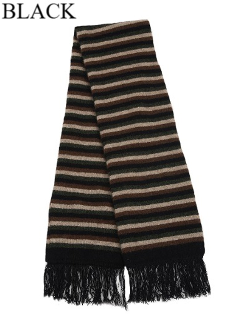 Merino Possum Multi Striped Scarf image 1